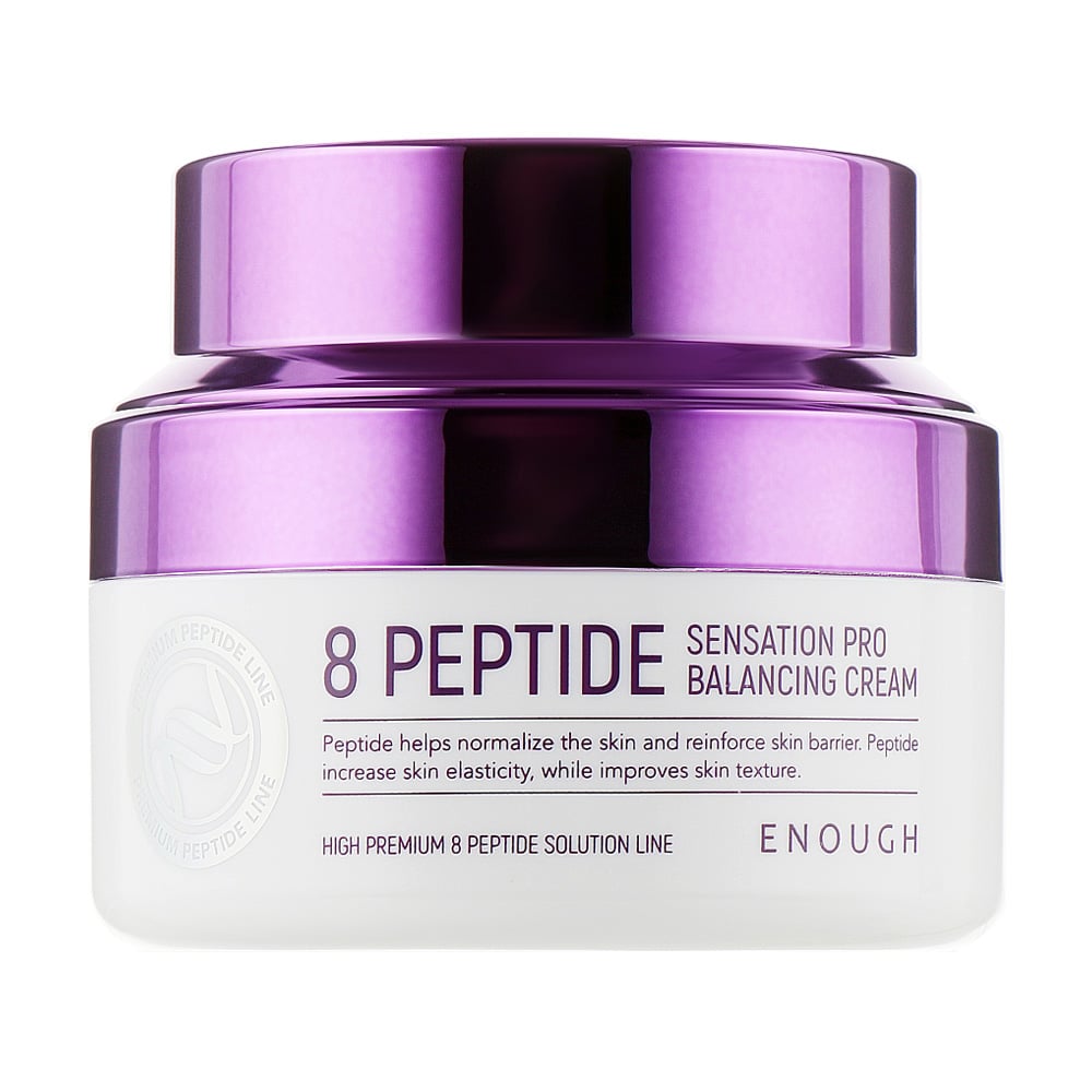 Антивіковий крем для обличчя Enough 8 Peptide Sensation Pro Balancing Cream з пептидами, 50 мл